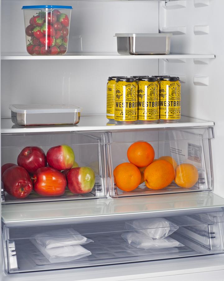Summit FFBF174SSIMLHD 30" Wide Bottom Freezer Refrigerator With Icemaker, Counter Depth - Image 4