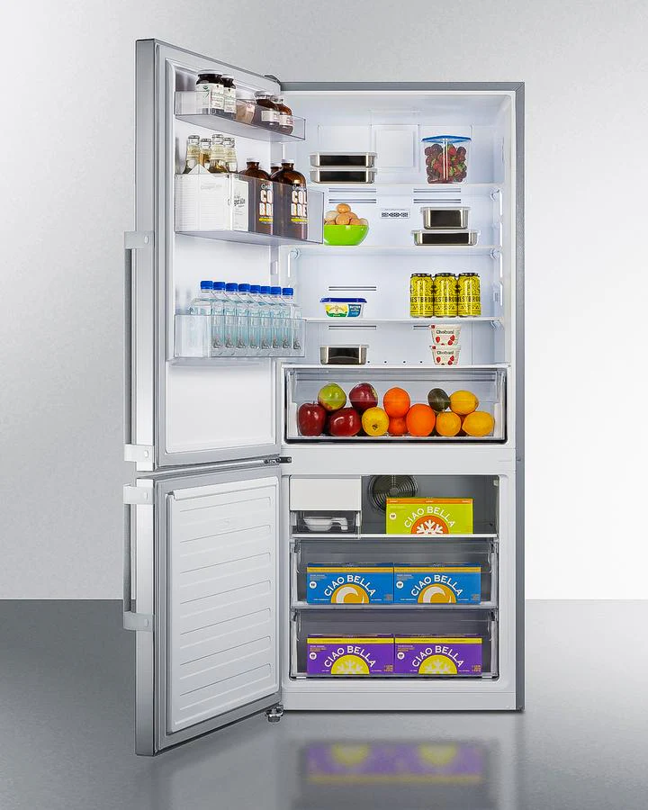 Summit FFBF284SSIMLHD 28" Wide Bottom Freezer Refrigerator - Image 4