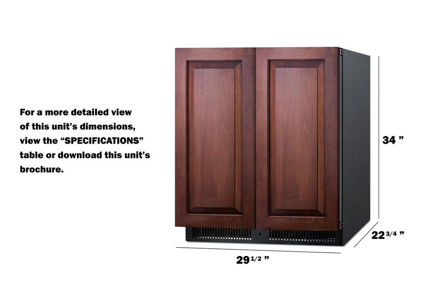 Summit FFRF3070BPNR 30" Wide Built-in Refrigerator-freezer (panels Not Included) - Image 9
