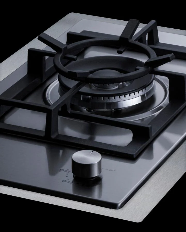 Summit GCJ1SSTK15 15" Wide 1-burner Gas Cooktop In Stainless Steel - Image 3