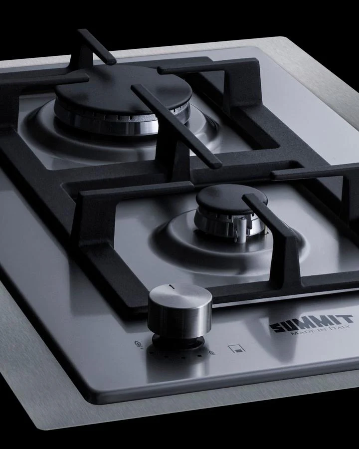 Summit GCJ2SSLPTK15 15" Wide 2-burner Propane Gas Cooktop In Stainless Steel - Image 5