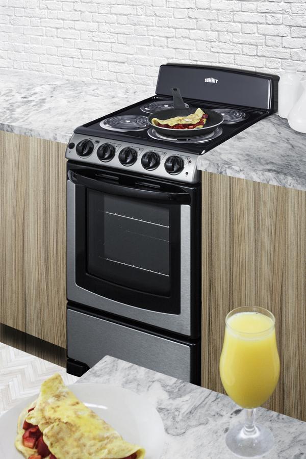 Summit PROEL20SS 20" Wide Electric Coil Range - Image 7