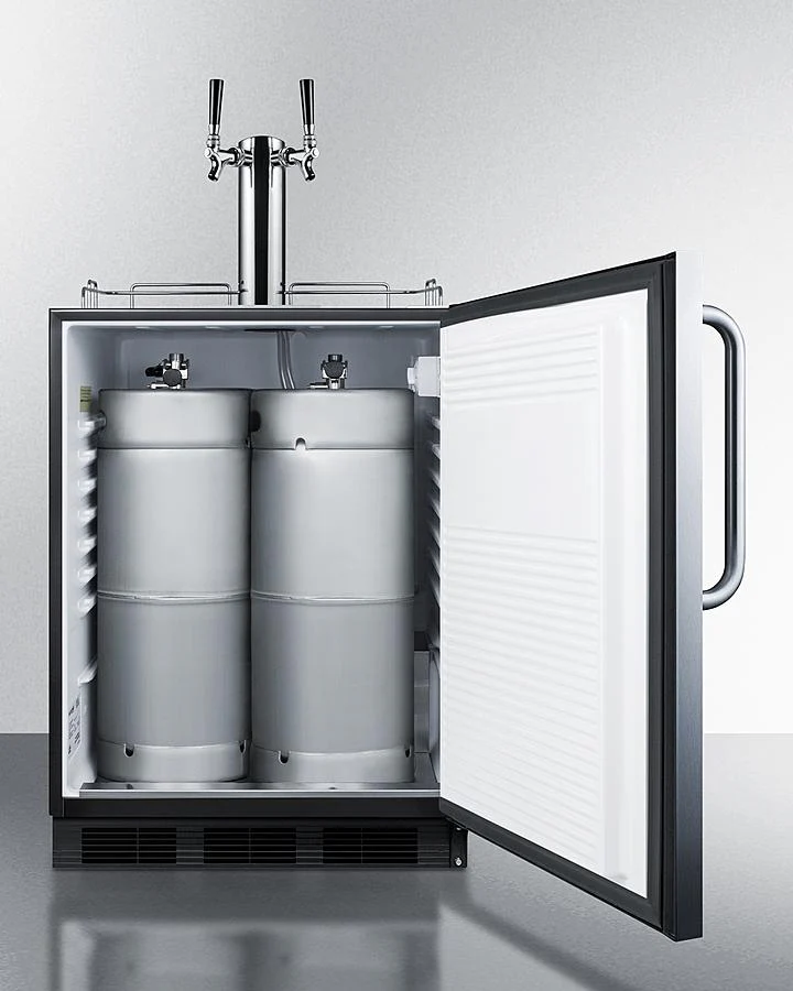 Summit SBC54OSBIADAWKDTWIN 24" Wide Outdoor Wine Kegerator, ADA Compliant - Image 2