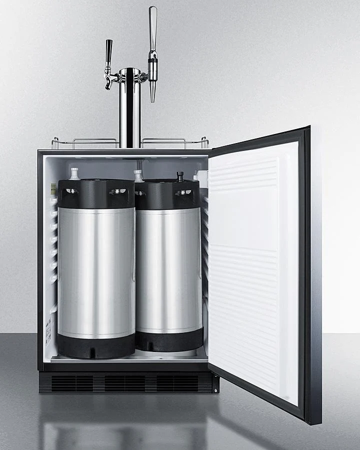 Summit SBC58BLBIADACMTWIN 24" Wide Built-in Coffee Kegerator, ADA Compliant - Image 2