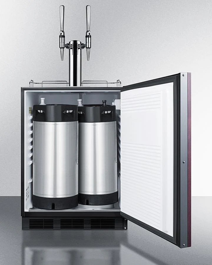Summit SBC58BLBIADAIFNCFTWIN 24" Wide Built-in Nitro Coffee Kegerator, ADA Compliant (panel Not Included) - Image 4