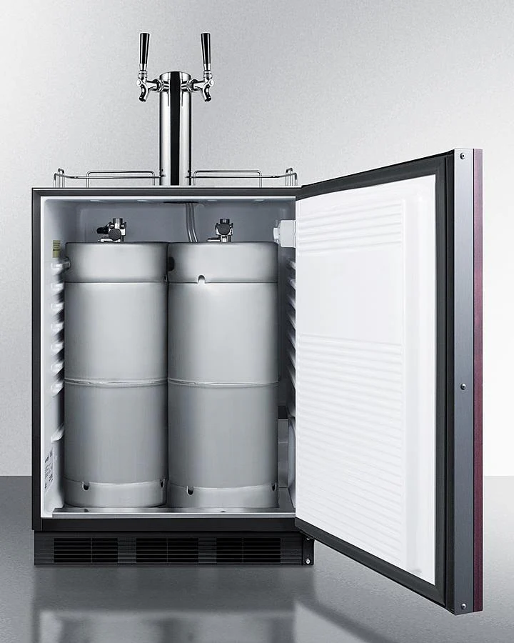 Summit SBC58BLBIADAIFWKDTWIN 24" Wide Built-in Wine Kegerator, ADA Compliant (panel Not Included) - Image 4