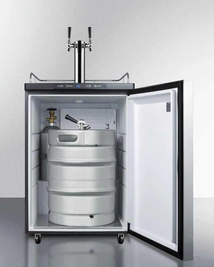 Summit SBC635MSSHHTWIN 24" Wide Kegerator - Image 4