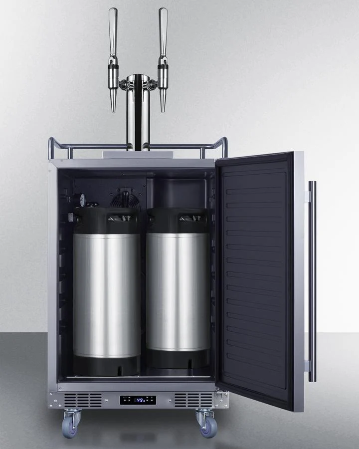Summit SBC682NCFTWIN 24" Wide Built-in Nitro Coffee Kegerator - Image 3