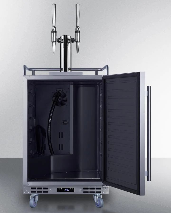 Summit SBC682NCFTWIN 24" Wide Built-in Nitro Coffee Kegerator - Image 4
