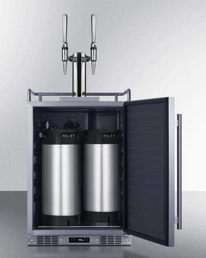 Summit SBC682NCFTWIN 24" Wide Built-in Nitro Coffee Kegerator - Image 7