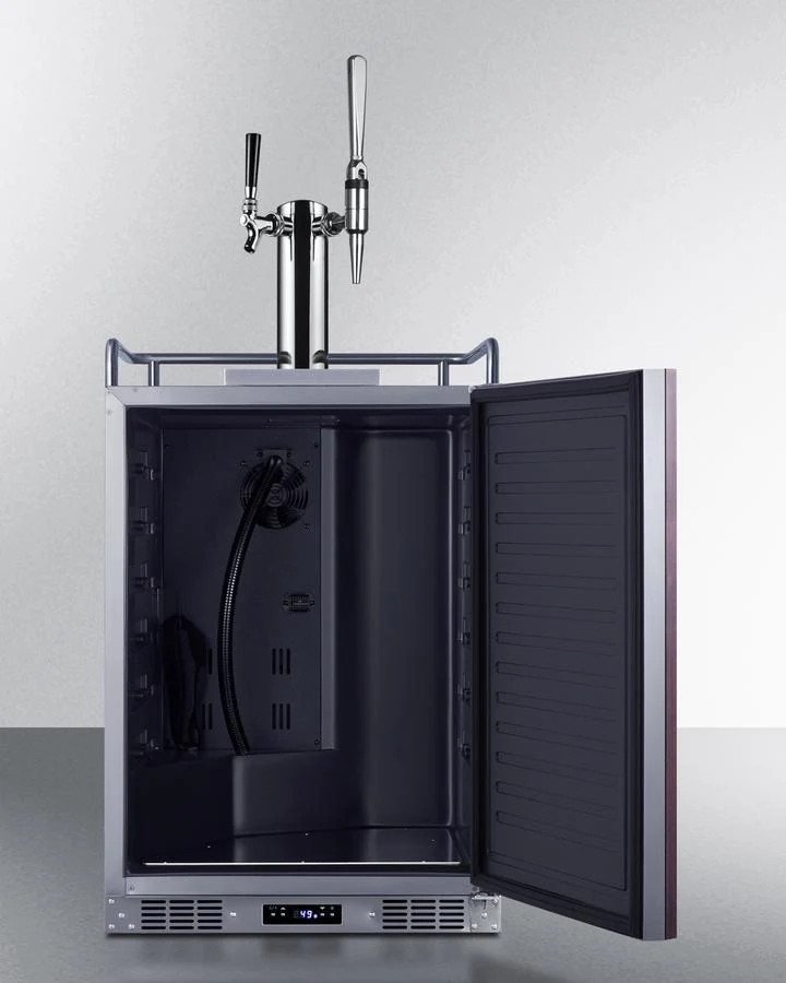 Summit SBC682PNRCMTWIN 24" Wide Built-in Cold Brew/nitro Coffee Kegerator (panel Not Included) - Image 2