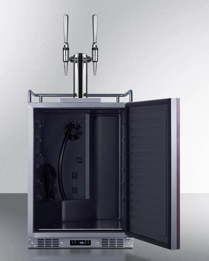 Summit SBC682PNRNCFTWIN 24" Wide Built-in Nitro Coffee Kegerator (panel Not Included) - Image 2