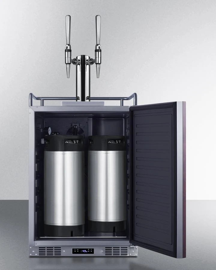Summit SBC682PNRNCFTWIN 24" Wide Built-in Nitro Coffee Kegerator (panel Not Included) - Image 3