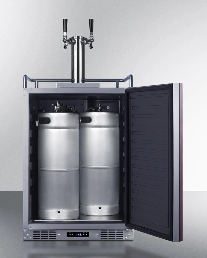 Summit SBC682PNRWKDTWIN 24" Wide Built-in Wine Kegerator (panel Not Included) - Image 3
