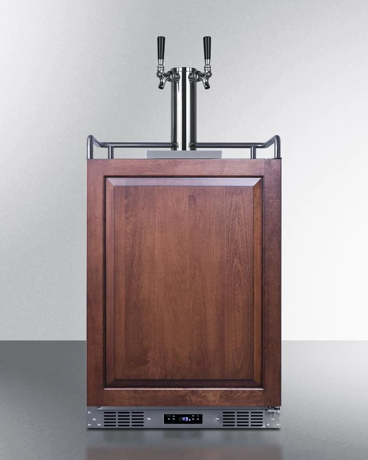 Summit SBC682PNRWKDTWIN 24" Wide Built-in Wine Kegerator (panel Not Included) - Image 6