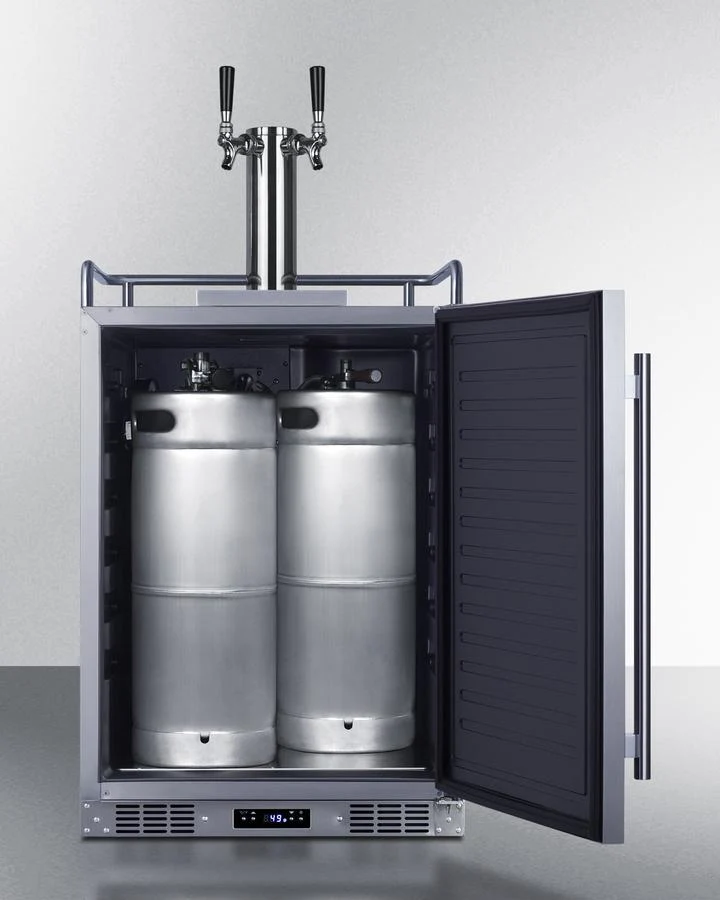 Summit SBC682WKDTWIN 24" Wide Built-in Wine Kegerator - Image 3