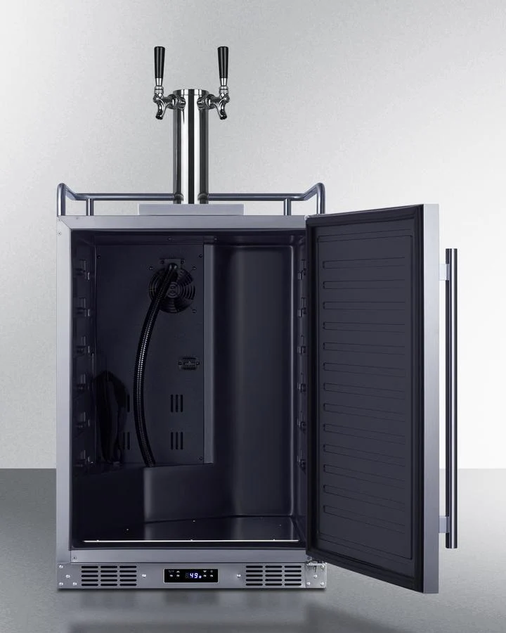 Summit SBC682WKDTWIN 24" Wide Built-in Wine Kegerator - Image 6