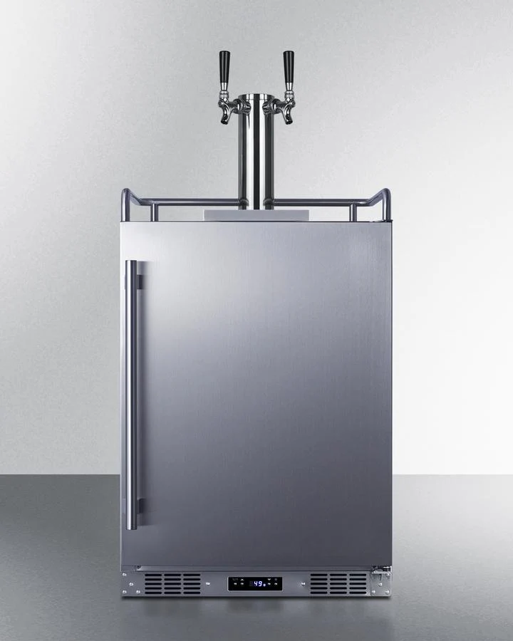 Summit SBC682WKDTWIN 24" Wide Built-in Wine Kegerator - Image 7