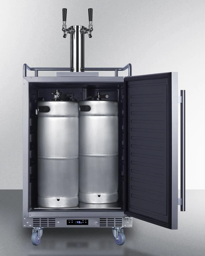 Summit SBC682WKDTWIN 24" Wide Built-in Wine Kegerator - Image 9