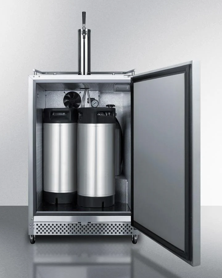 Summit SBC695OSCF 24" Wide Built-in Outdoor Cold Brew Coffee Kegerator - Image 5