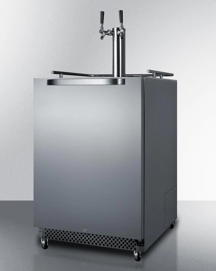 Summit SBC695OSCFTWIN 24" Wide Built-in Outdoor Cold Brew Coffee Kegerator - Image 2