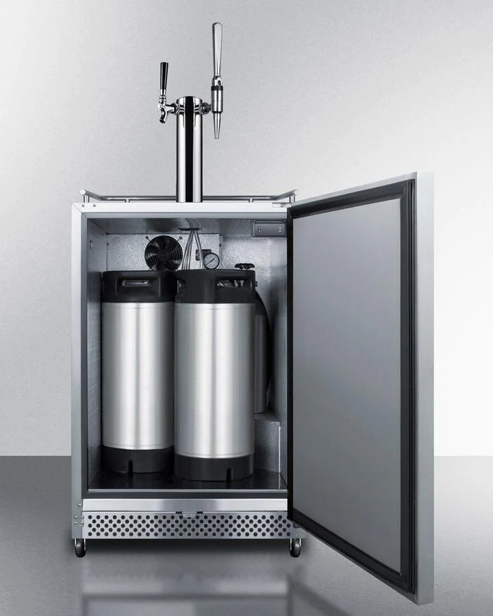Summit SBC695OSCMTWIN 24" Wide Built-in Outdoor Cold Brew/nitro-infused Coffee Kegerator - Image 5