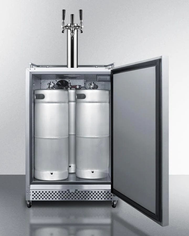 Summit SBC695OSTRIPLE 24" Wide Built-in Outdoor Kegerator - Image 3