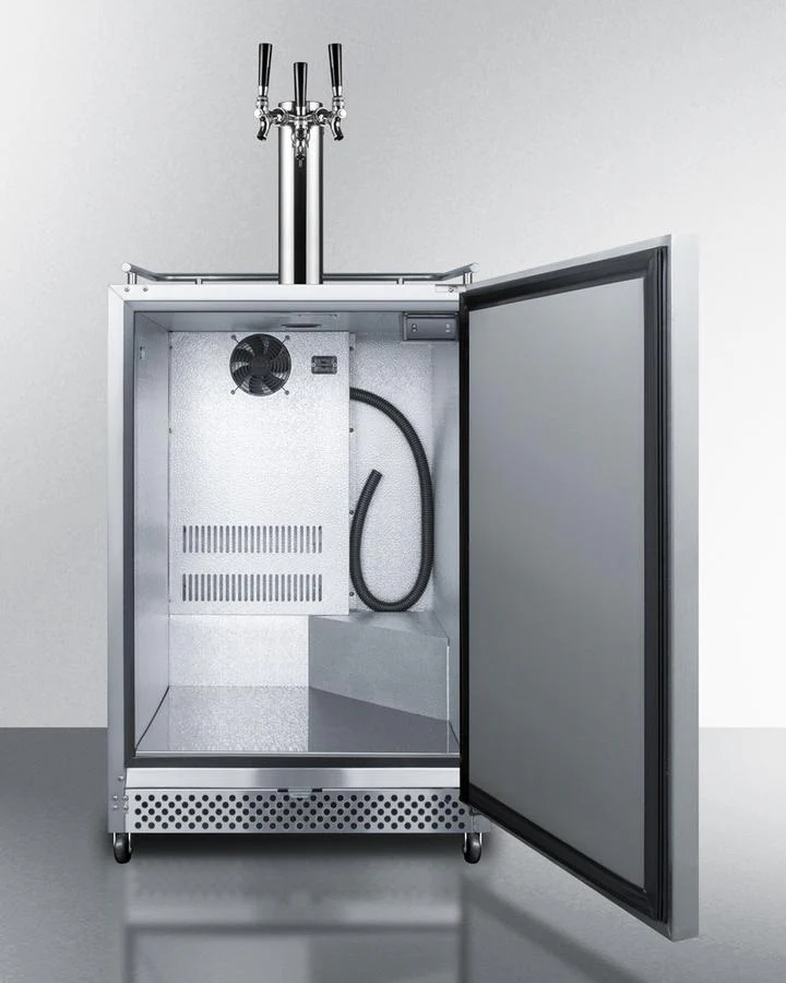 Summit SBC695OSTRIPLE 24" Wide Built-in Outdoor Kegerator - Image 4