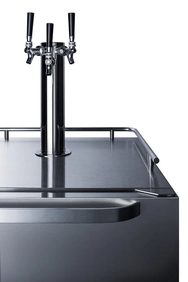 Summit SBC695OSTRIPLE 24" Wide Built-in Outdoor Kegerator - Image 5