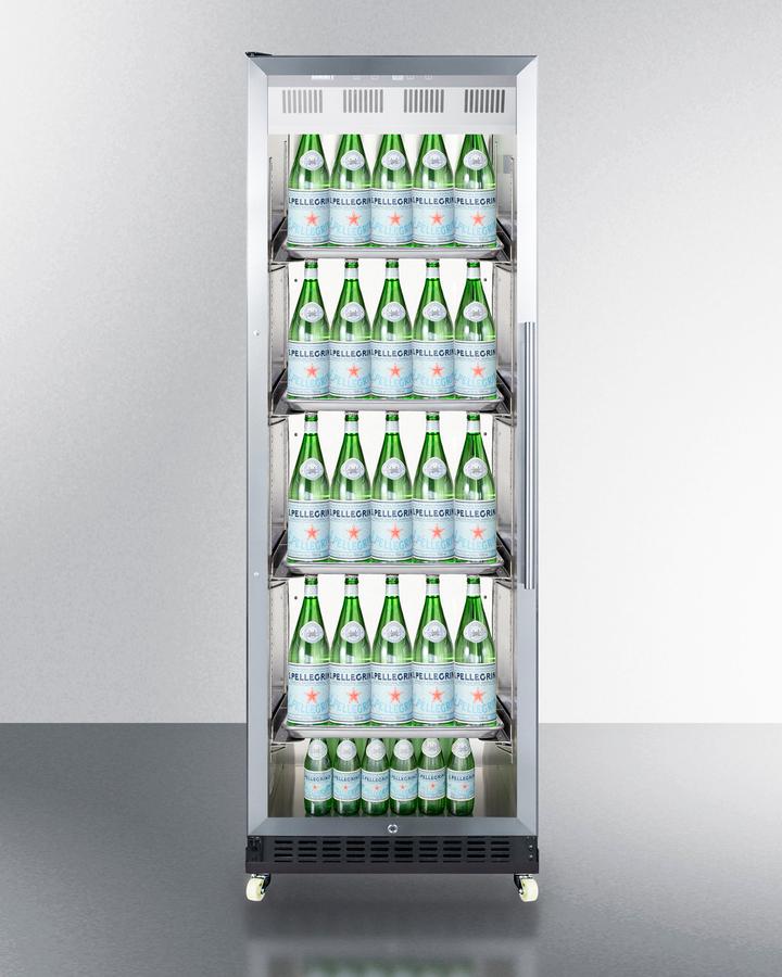 Summit SCR1401LHRI 24" Wide Mini Reach-in Beverage Center With Dolly - Image 5