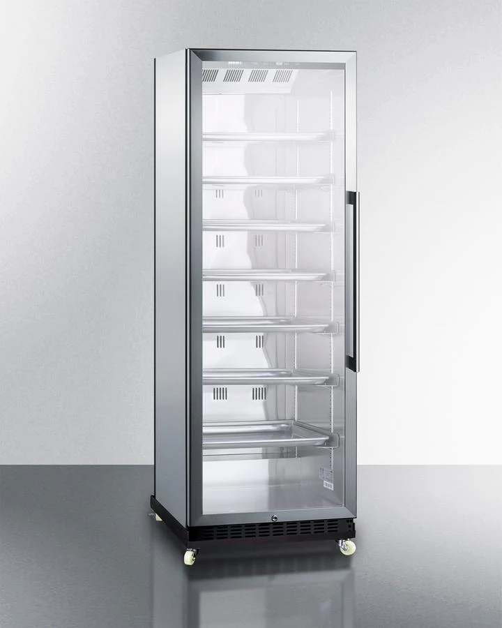 Summit SCR1401LHRICSS 24" Wide Mini Reach-in Beverage Center With Dolly - Image 2