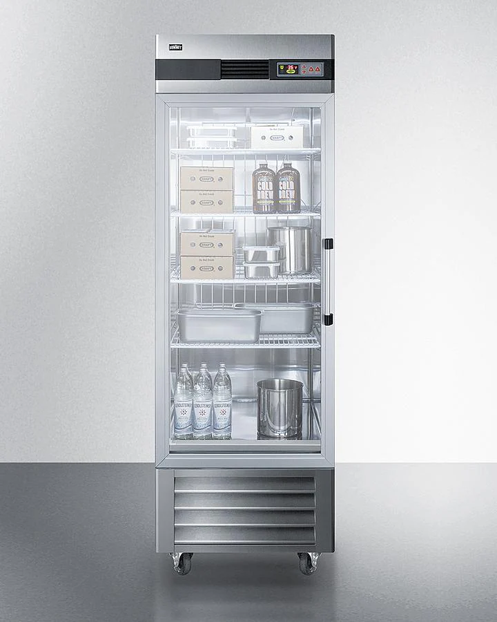 Summit SCR23SSGLH 23 CU.FT. Reach-in Refrigerator - Image 3