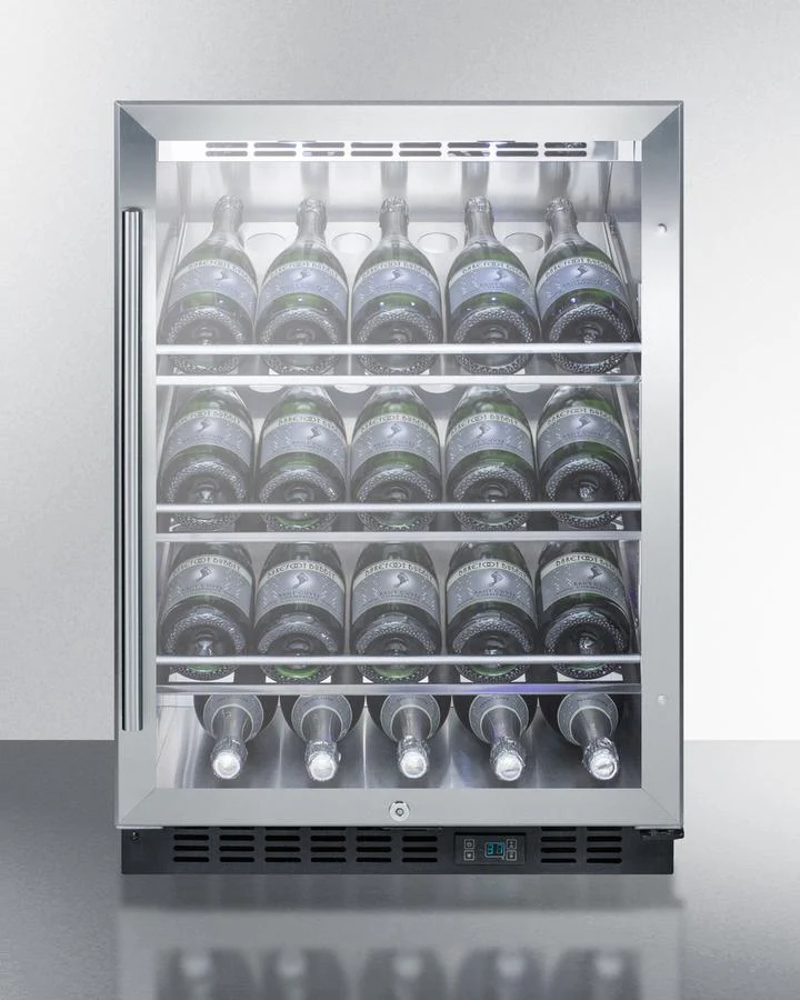 Summit SCR610BLCH 24" Wide Single Zone Built-in Commercial Wine Cellar - Image 2