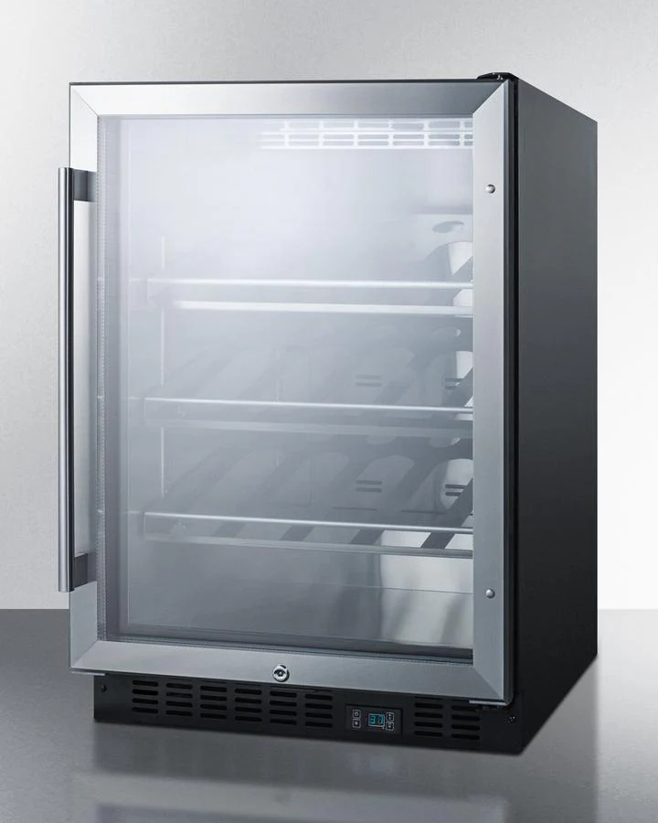 Summit SCR610BLCH 24" Wide Single Zone Built-in Commercial Wine Cellar - Image 3