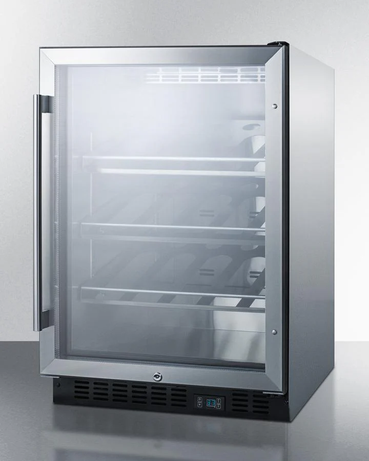 Summit SCR610BLCHCSS 24" Wide Single Zone Built-in Commercial Wine Cellar - Image 3
