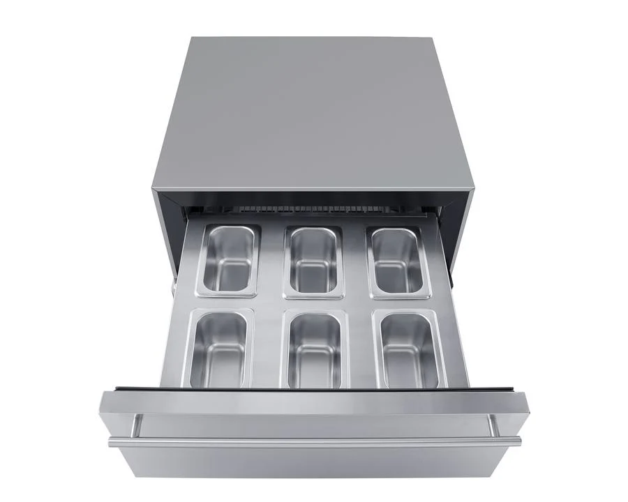 Summit SCR615TDCSS 24" Wide Built-in Commercial Beverage Refrigerator With Top Drawer - Image 6