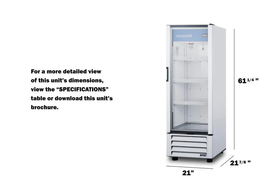 Summit SCR801G 21" Wide Commercial Beverage Refrigerator - Image 7