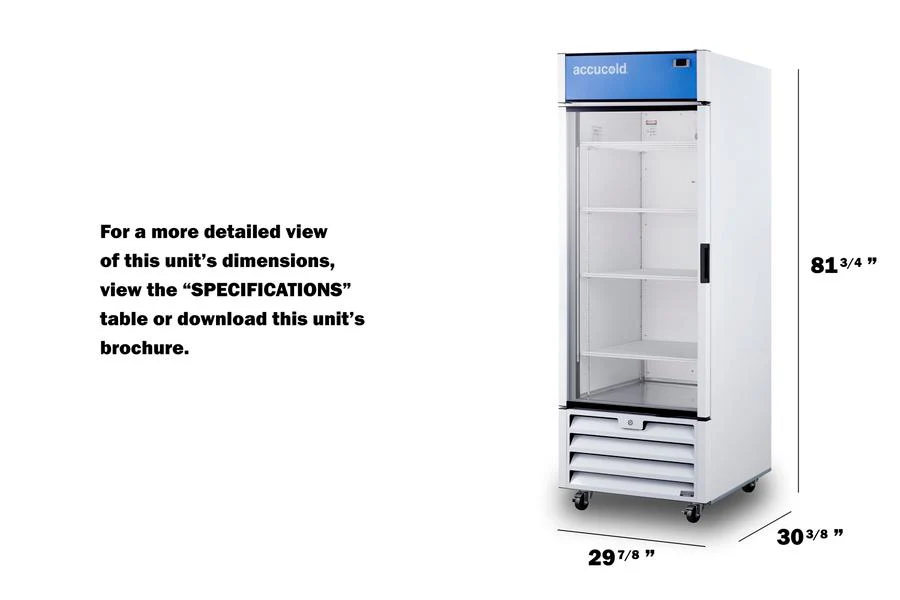 Summit SCRR261GLH 30" Wide Commercial Beverage Refrigerator - Image 2