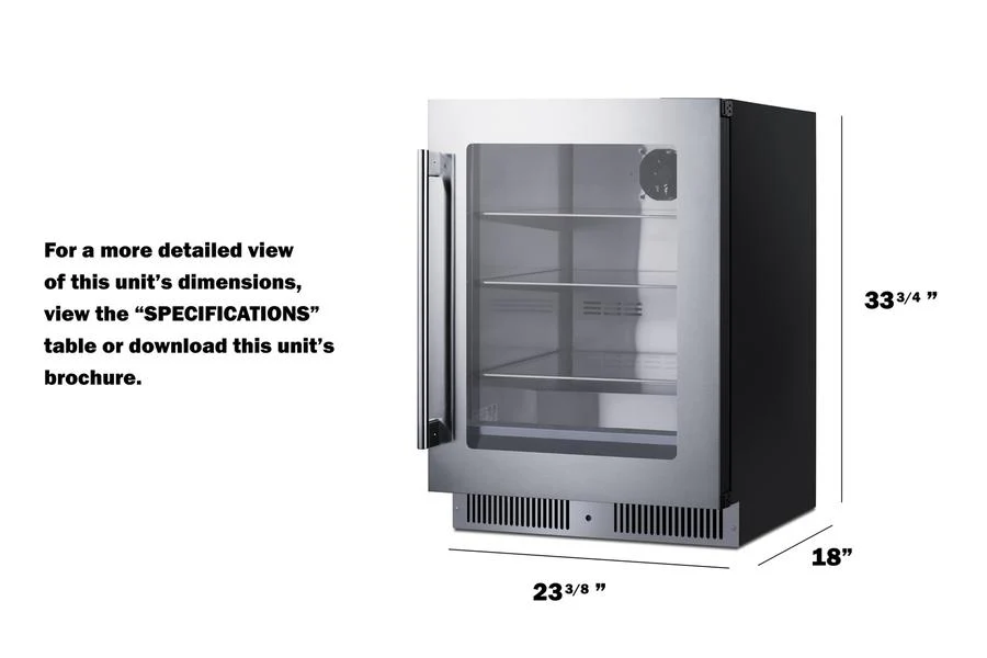 Summit SDHG2443 24" Wide Built-in Beverage Center - Image 10