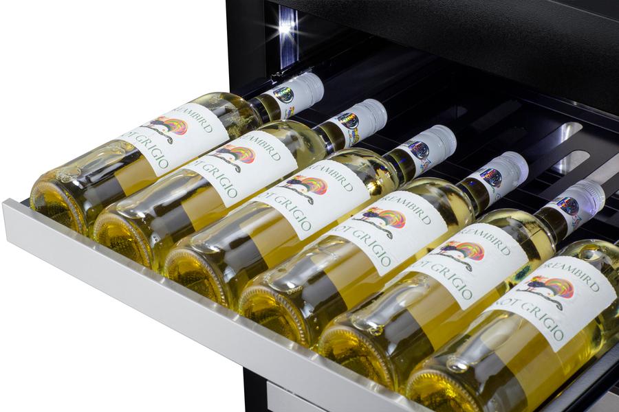 Summit SDHW2442PNR 24" Wide Built-in Wine Cellar (panel Not Included) - Image 12