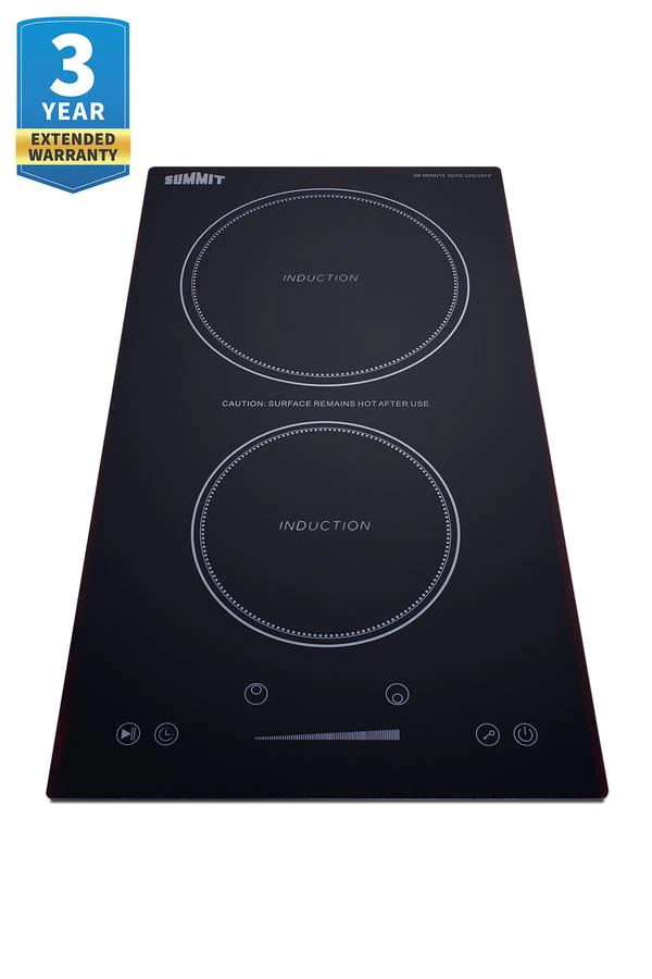 Summit SINCH115V2B 12" Wide 115v 2-zone Induction Cooktop With Safety Shutoff - Image 5