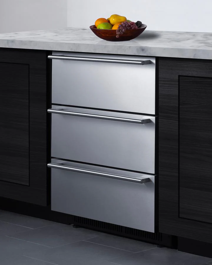 Summit SP6DS3D 24" Wide Built-in 3-drawer All-refrigerator - Image 8