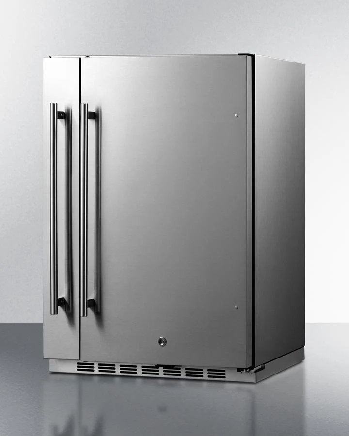 Summit SPR196OS24 Shallow Depth 24" Wide Outdoor Built-in All-refrigerator With Slide-out Storage Compartment - Image 2