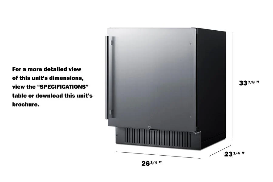 Summit SPR2700SS 27" Wide Outdoor All-refrigerator - Image 2
