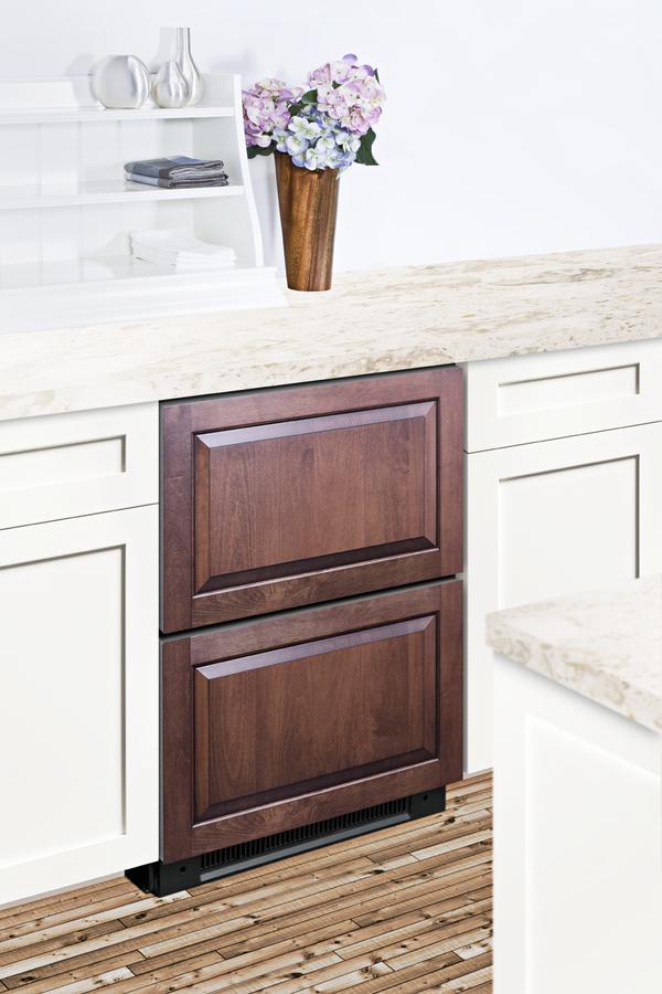 Summit SPRF2D5PNR 24" Wide Panel-ready 2-drawer Refrigerator-freezer (panel Not Included) - Image 7