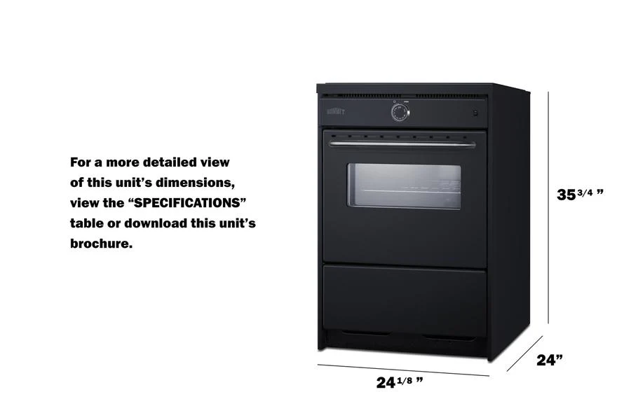 Summit TEM665CW 24" Wide Induction Range - Image 7