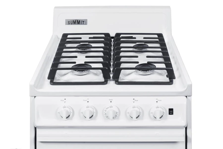 Summit WTM1107ISW 20" Wide Gas Range, Sealed Burners - Image 2