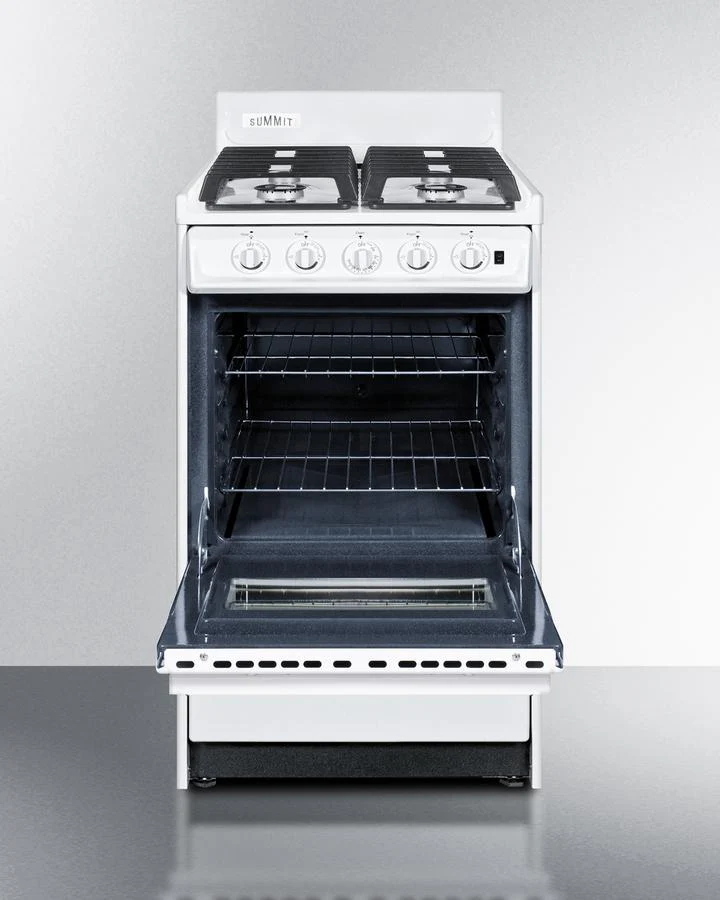 Summit WTM1107ISW 20" Wide Gas Range, Sealed Burners - Image 5