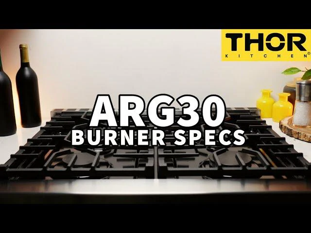 ARG30LP Thor Kitchen 30-inch Contemporary Professional Liquid Propane Range - Image 7