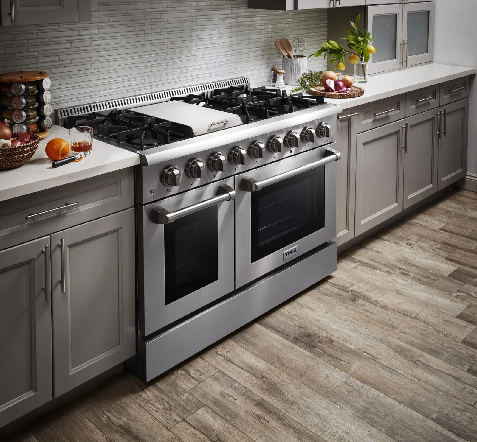 HRD4803ULP Thor Kitchen 48 Inch Professional Dual Fuel Range In Stainless Steel - Image 4